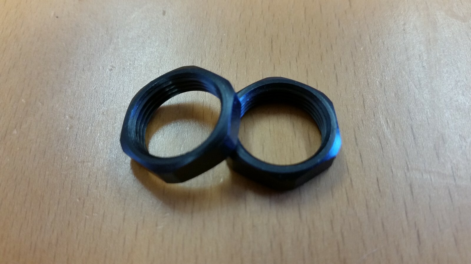 5/8" x 24 Hex Jam Nut Black Oxide 2 per package Made in USA! #3001