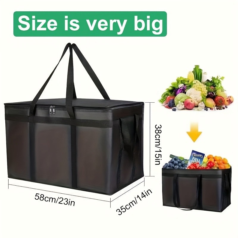 Commercial Insulated Meal Delivery Bag Large-Capacity PET Pizza Bag