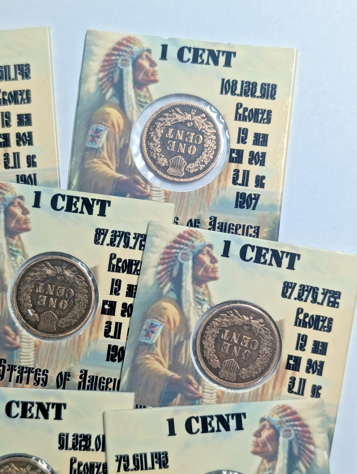 1900 - 1907 1 cent Indian Head Penny - 1 coin