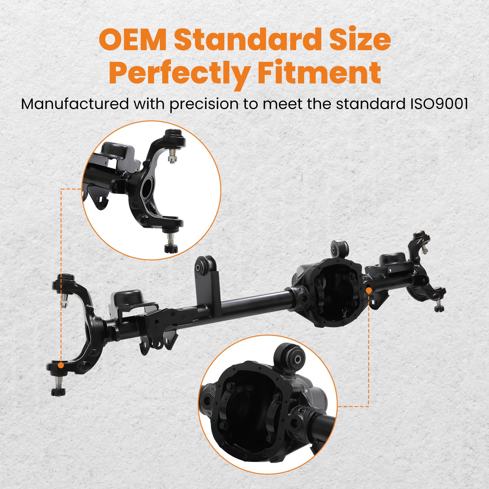 Front Axle Housing For Jeep Wrangler JK 3.21 Axle Ratio Dana 30 2007-2017