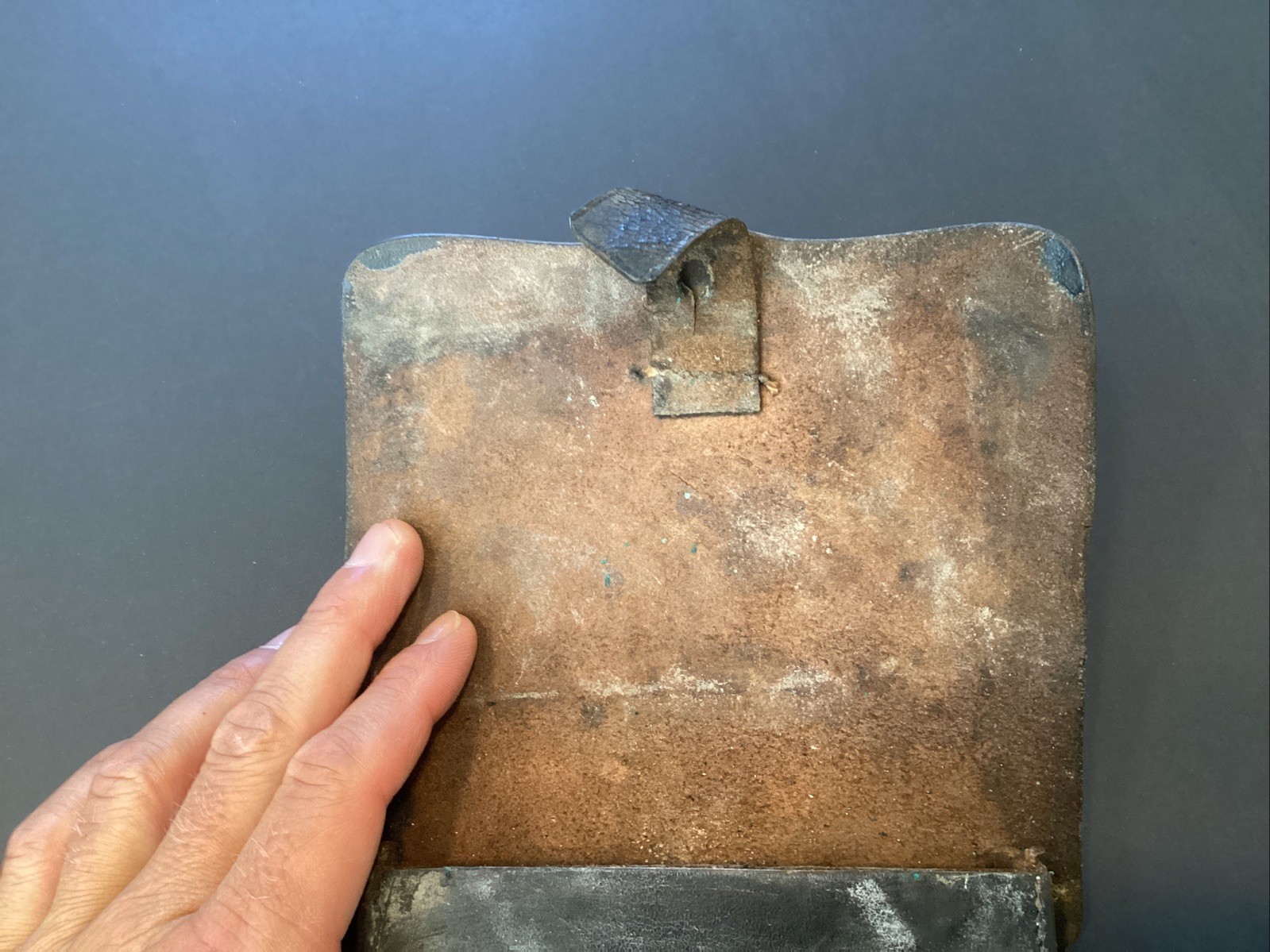 Original Civil War Era Union Army Colt Revolver Leather Cartridge Box Free Ship