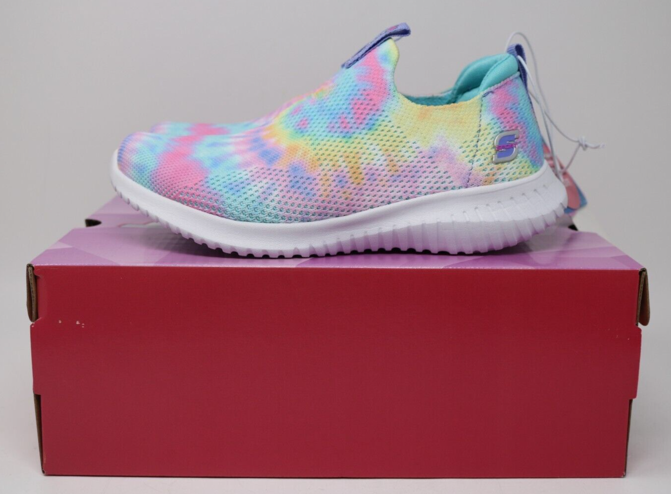 S Sport by Sketchers Katya Multicolored TYE DYE Slip On Shoes Girl's Size 1 NWB