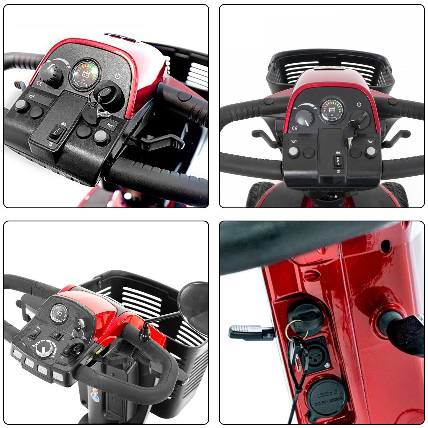 Replacement Mobility Scooter Spare Start On/Off Ignition Switch 2 Keys FOR-PRIDE