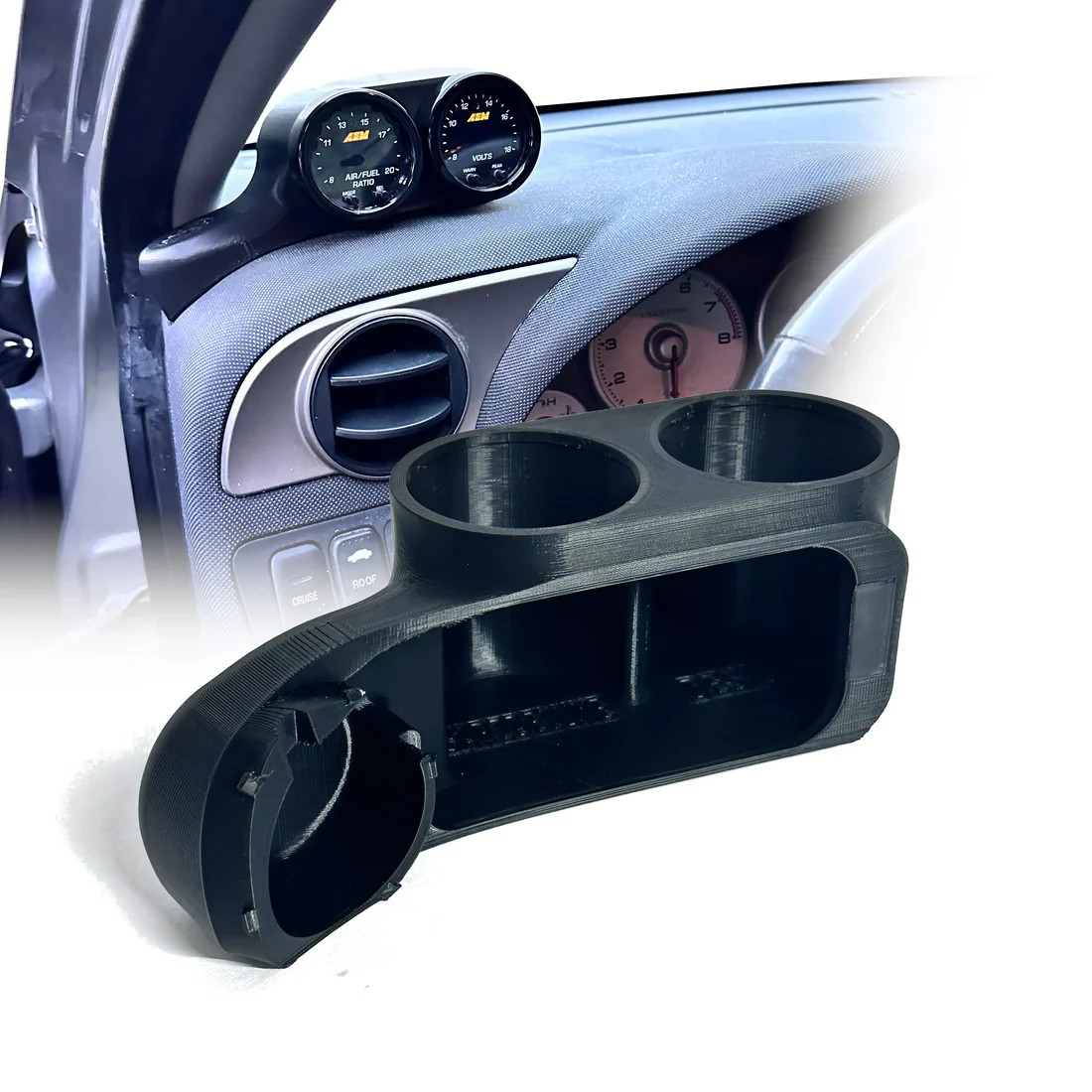 Dual gauge pod mount for 2002-2006 Acura RSX Replaces defrost vent cover