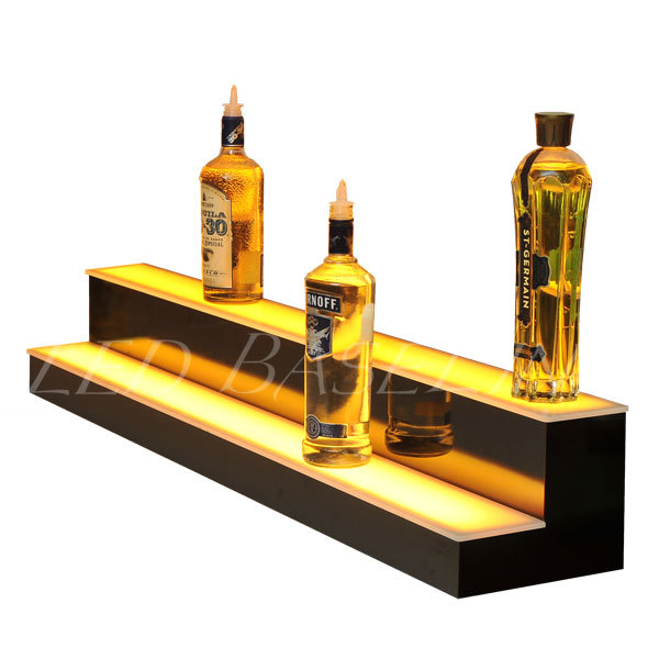 68" Lighted Led Bar Shelving 2 step Color Changing