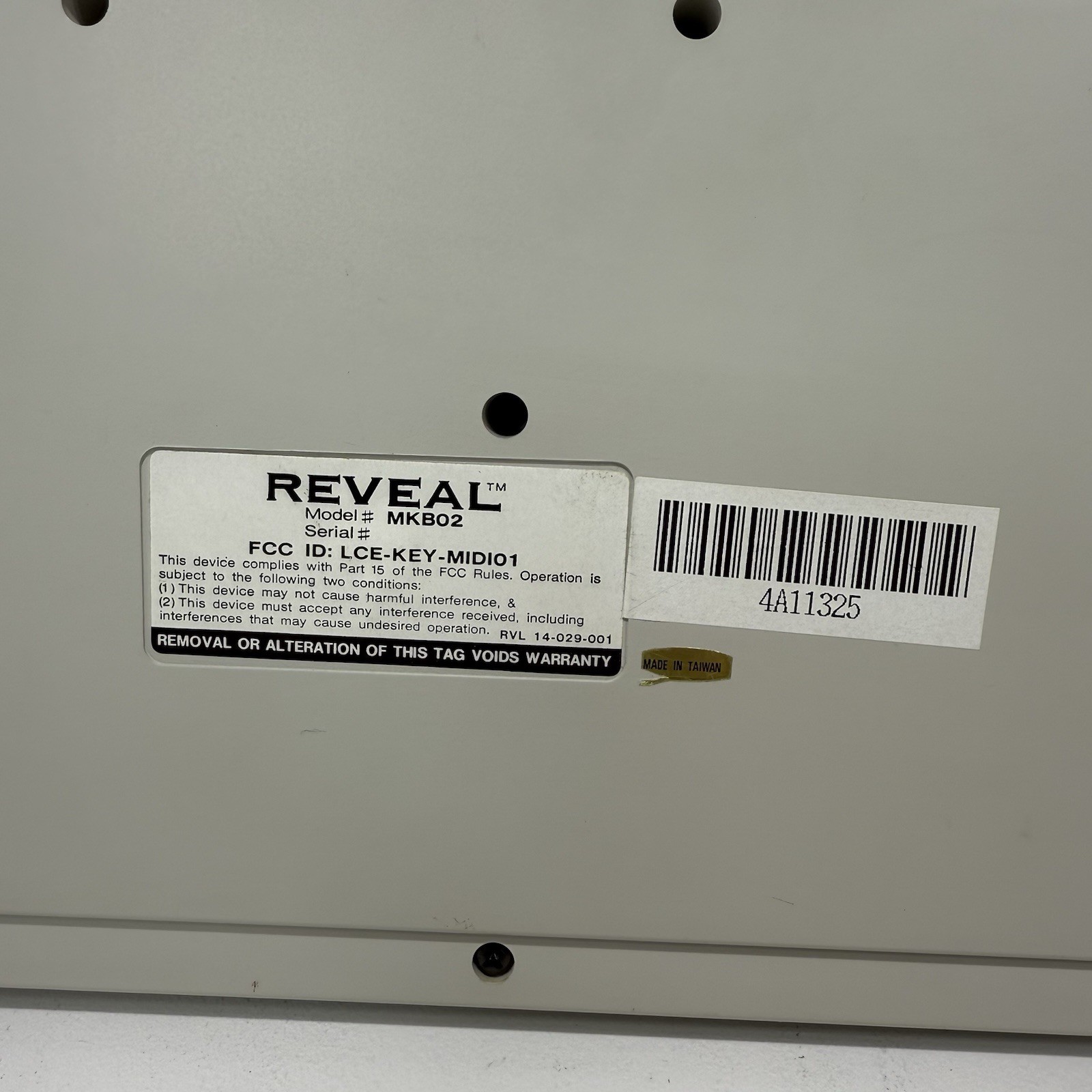 Reveal MusicStar Multimedia Music System MIDI Keyboard MKB02