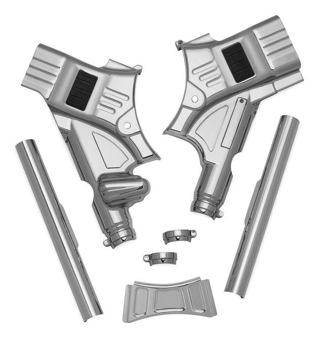 Kuryakyn Deluxe Neck Cover Kit Chrome #6955 Harley Davidson