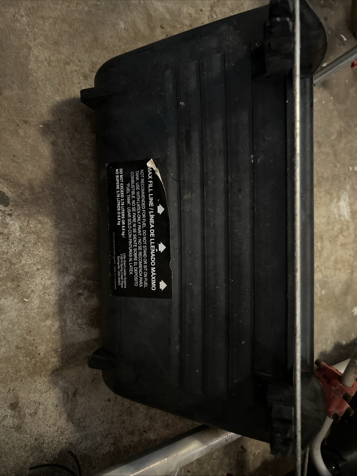 Little Giant Ladder Fuel Tank Accessory 1 Gal./ 15lbs Capacity Paint Tool Tray