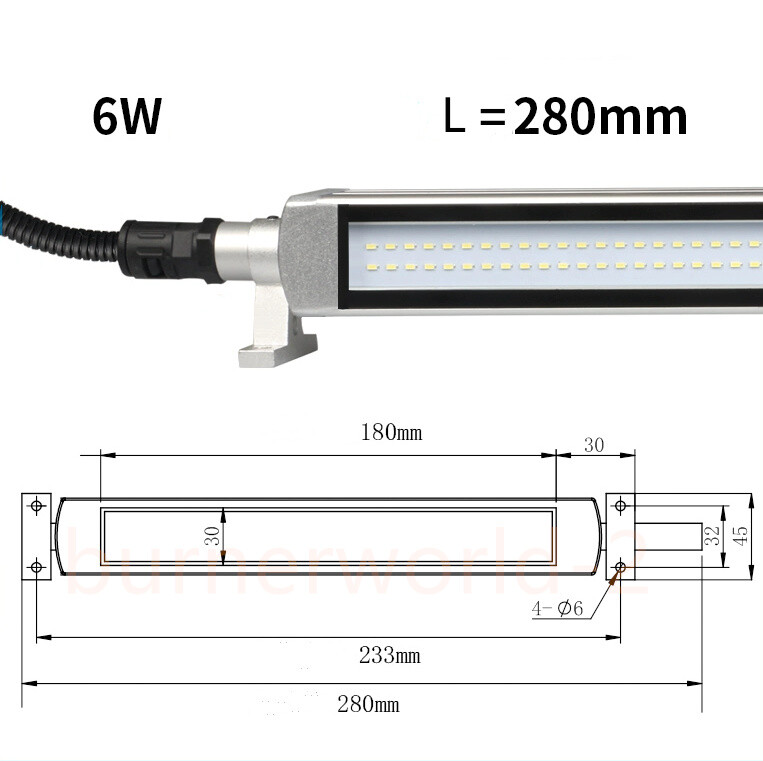 LED Milling CNC Machine Tool Light Workshop Working Lamp Lathe Lamp 6W~40W