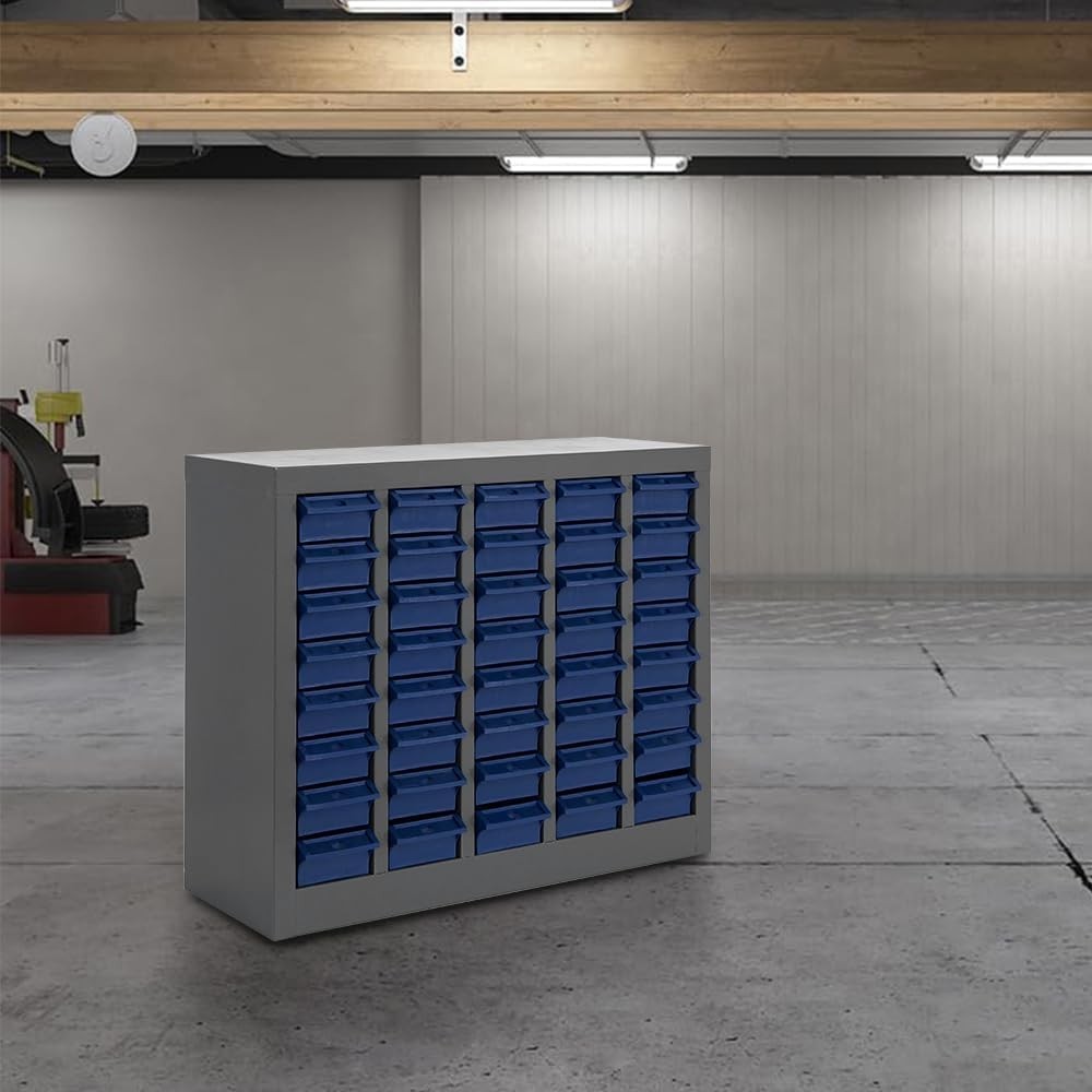 40 Drawers Parts Cabinet, Bolt & Nut Storage, Hardware Tool Organization Shelves