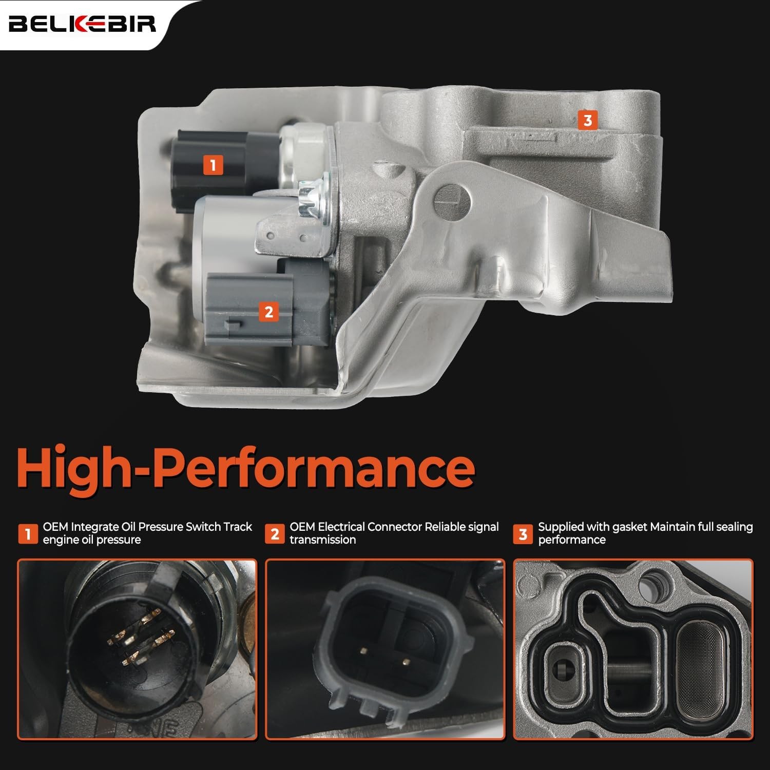 VTEC Solenoid Spool Valve w/Gasket For Honda Accord Civic Element 15810-RAA-A03