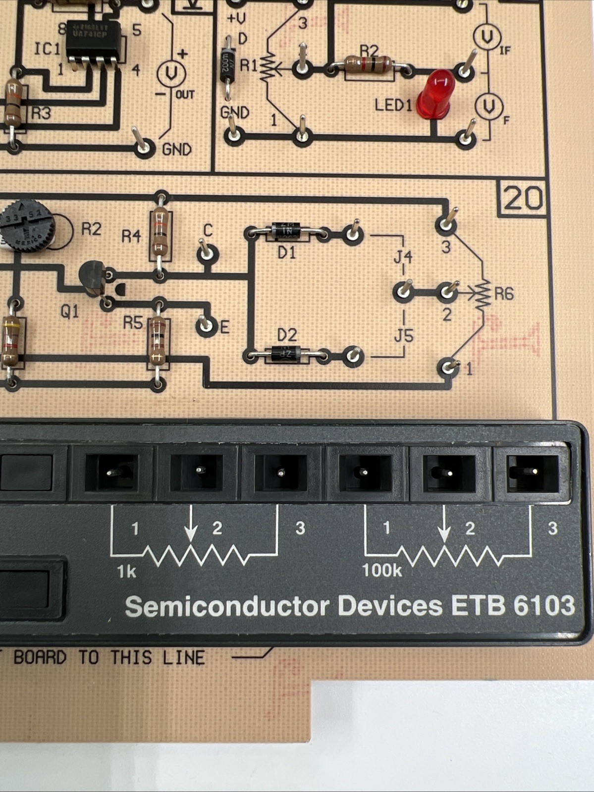 HeathKit ETB-6103 Semiconductors Course 3 Circuit boards w/Case