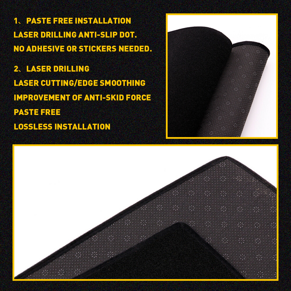 Dashboard Pad Dash Cover Mat fits For 1997-2003 Ford F150 Non-Slip Carpet Black