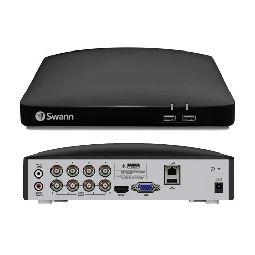 8 Channel H.265+ DVR 1080P HD with 1TB Hard Drive for Security Camera System