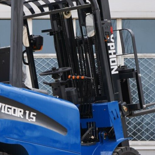 New 1.5 Ton Rated Capacity TYPHON Electric Forklift Lifter w Side Shift, 3 Stage