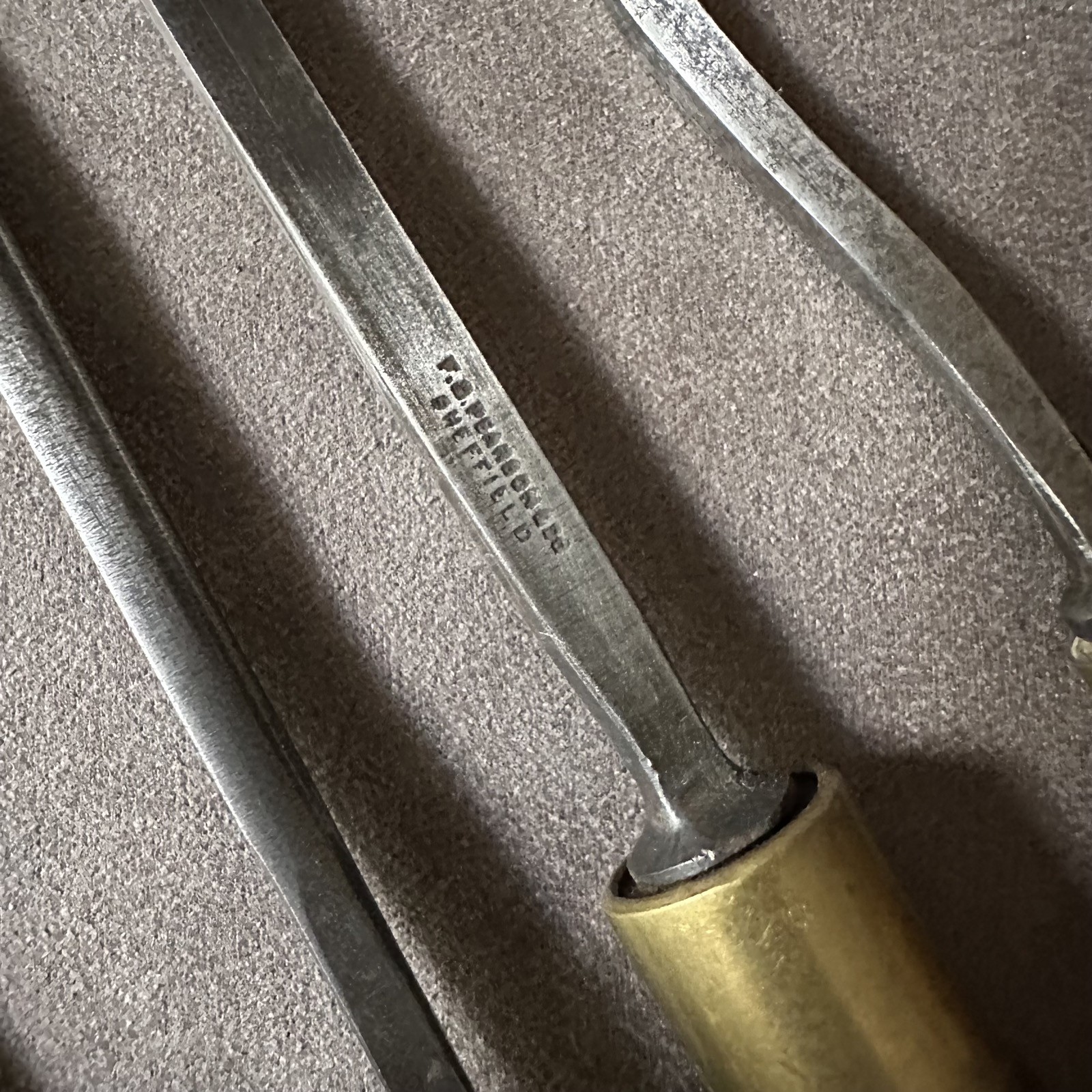 5x ASSORTED ANTIQUE GOUGE CARVING CHISELS INCLUDING J.HOWARTH & G.F PEARSON & CO