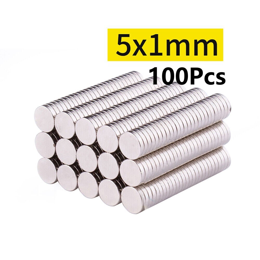 Neodymium Magnets Round Disc N35 Super Strong Rare Earth 5mmx1mm Mini Small