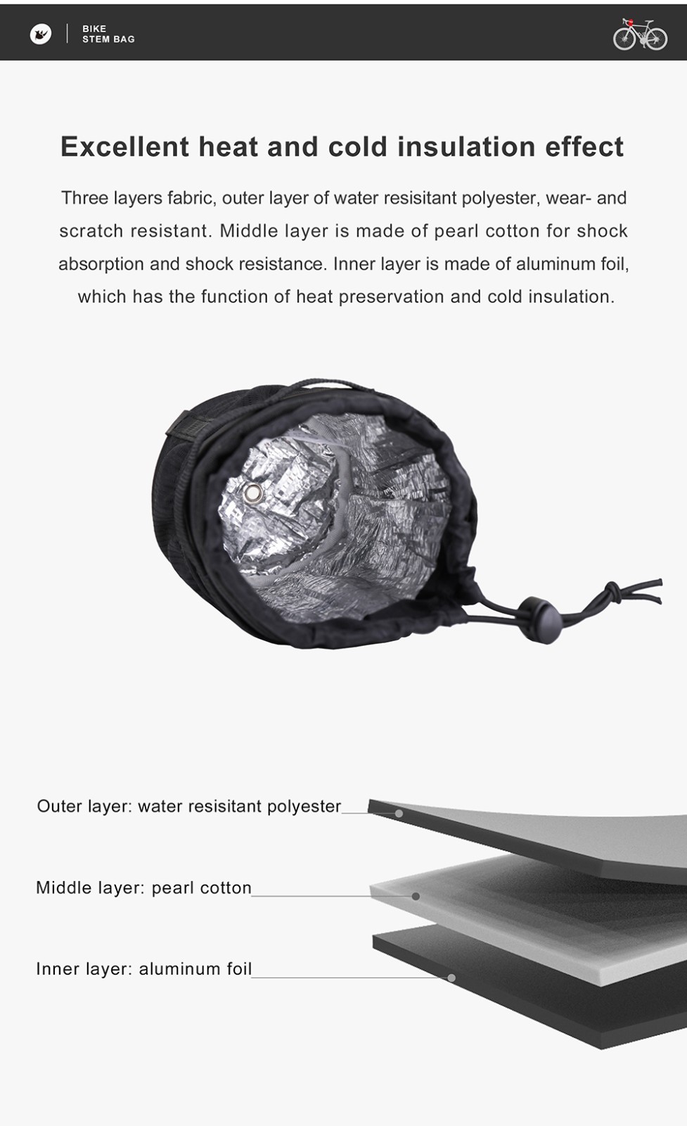 Rhinowalk Bicycle Bag Bike Bottle Holder Cycling Water Bottle Carrier Pouch