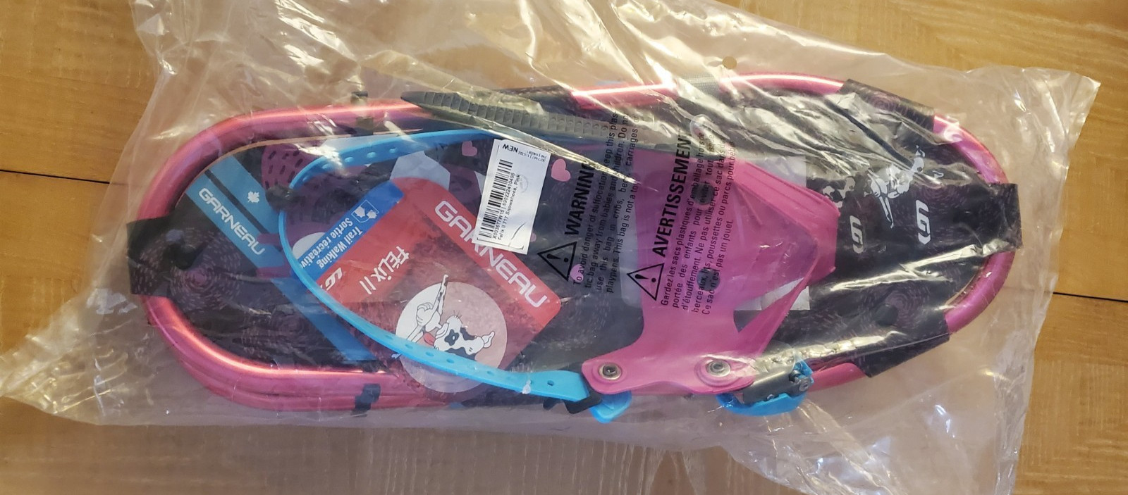 Louis Garneau Felix II 717 Children's Snowshoes 30-80lbs Pink (Pair of Two)