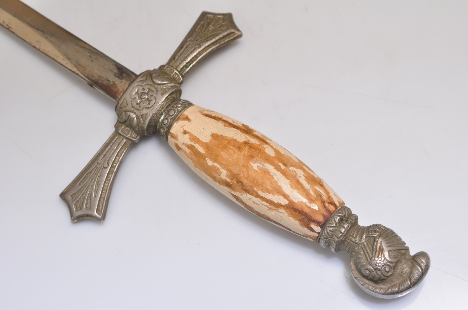 Vintage Masonic Sword with Wood Handle 35.5-Inch Used