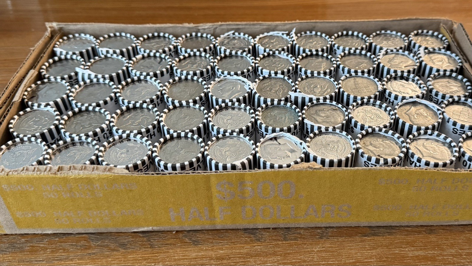 🇺🇸 Lot of 10 Kennedy Half Dollar Rolls - Unopened & Unsearched 🇺🇸