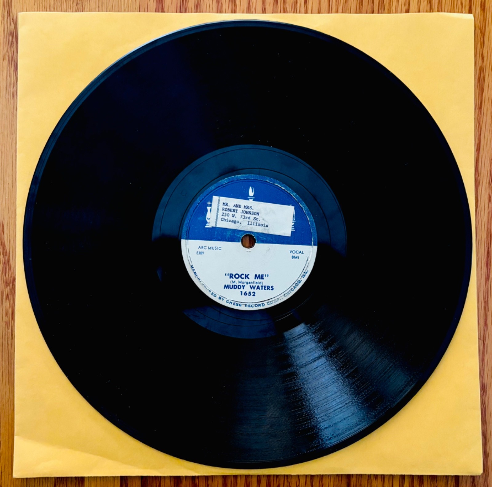 MUDDY WATERS Signed GOT MY MOJO WORKING & ROCK ME 78 RPM Album~CHESS #1652~Blues