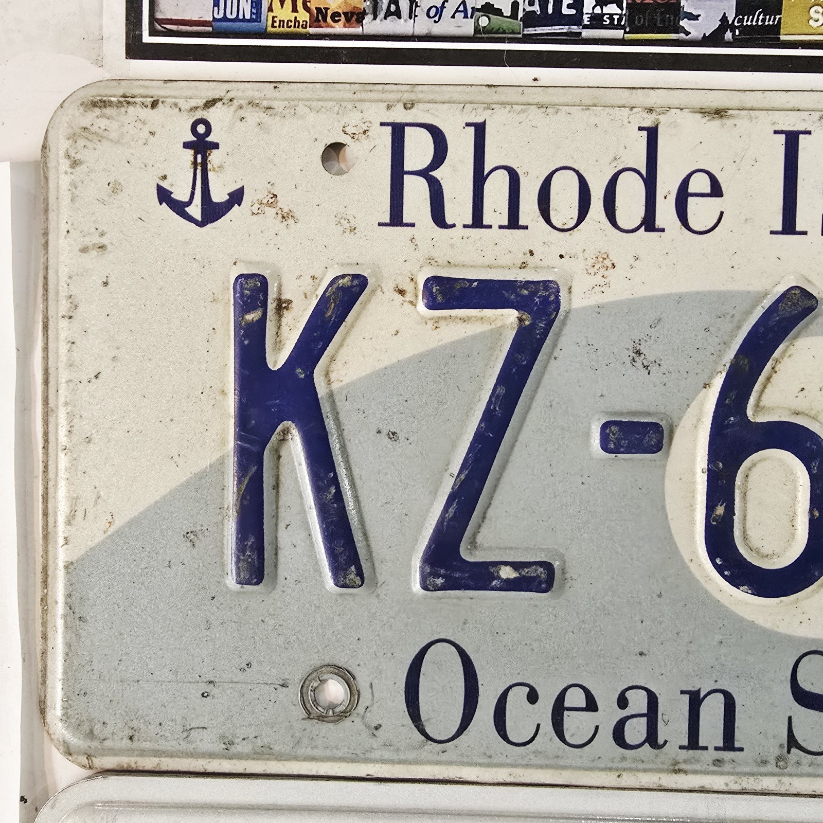 License Plate Lot 2 Tags 🔥FREE📬🔥 Rhode Island KZ-672 & Washington AZE8295