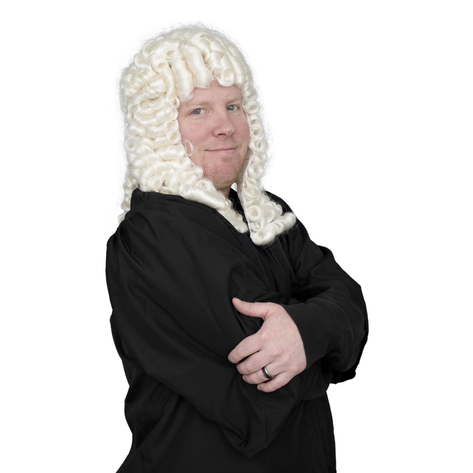 Adult Unisex British Judge Parliament Halloween Cosplay Costume Wig