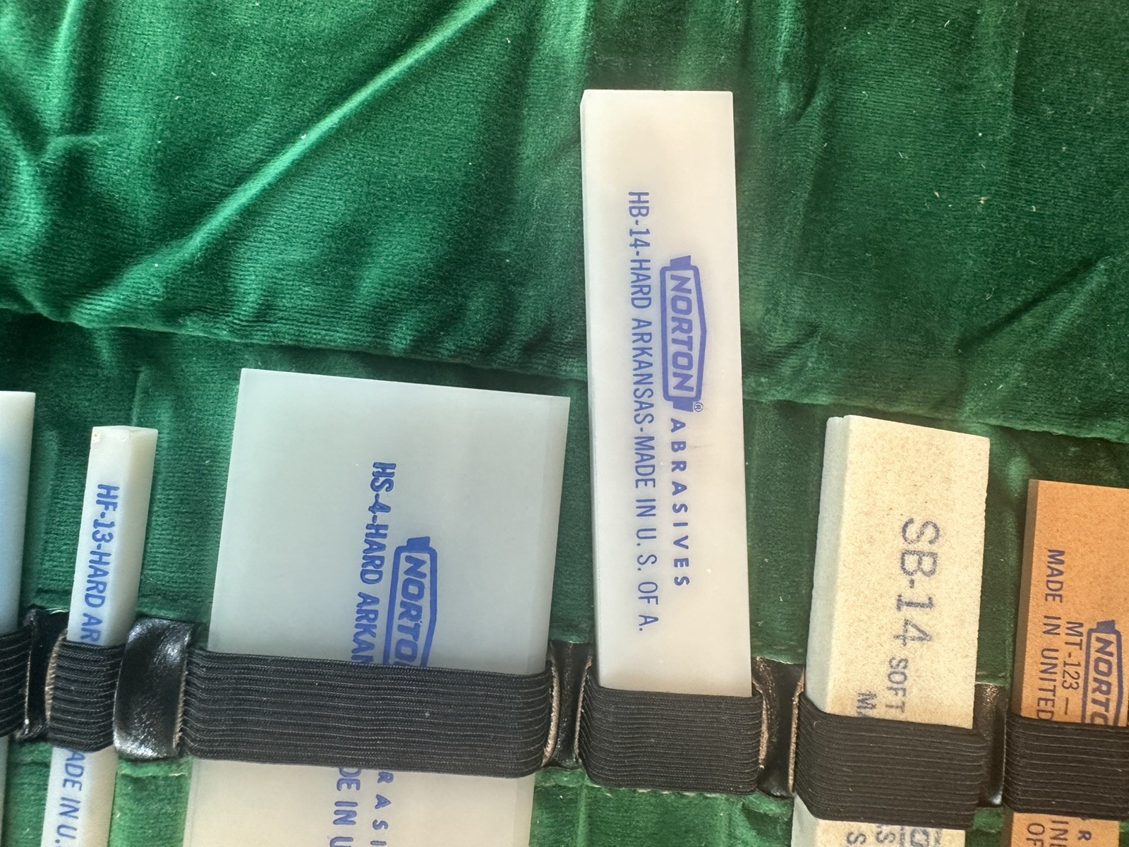 Norton Abrasives Oilstone Sample Roll **Pristine Condition** Made in U.S. of A