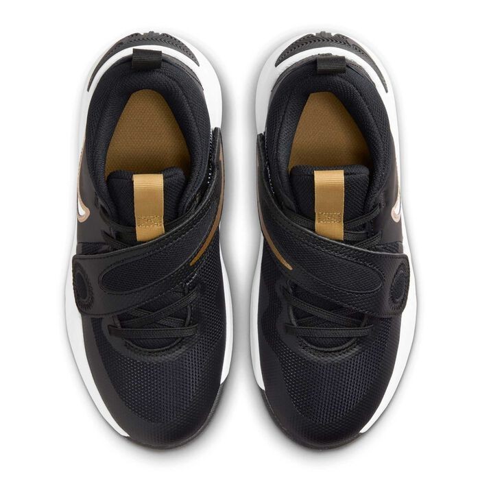 NEW Nike Team Hustle D11 Low Black Metallic Gold SIZE 11C *DV8994-004*