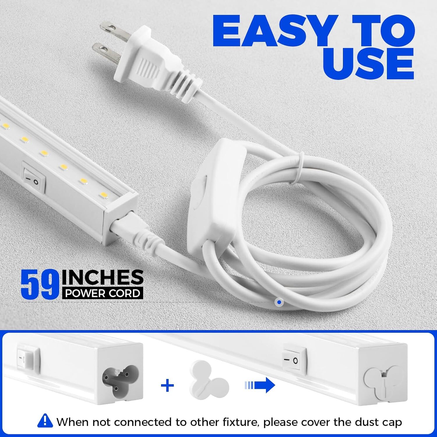 Barrina T5 LED Grow Light 5000K Full Spectrum Sunlight 1FT Plant Lamp 4 Packs