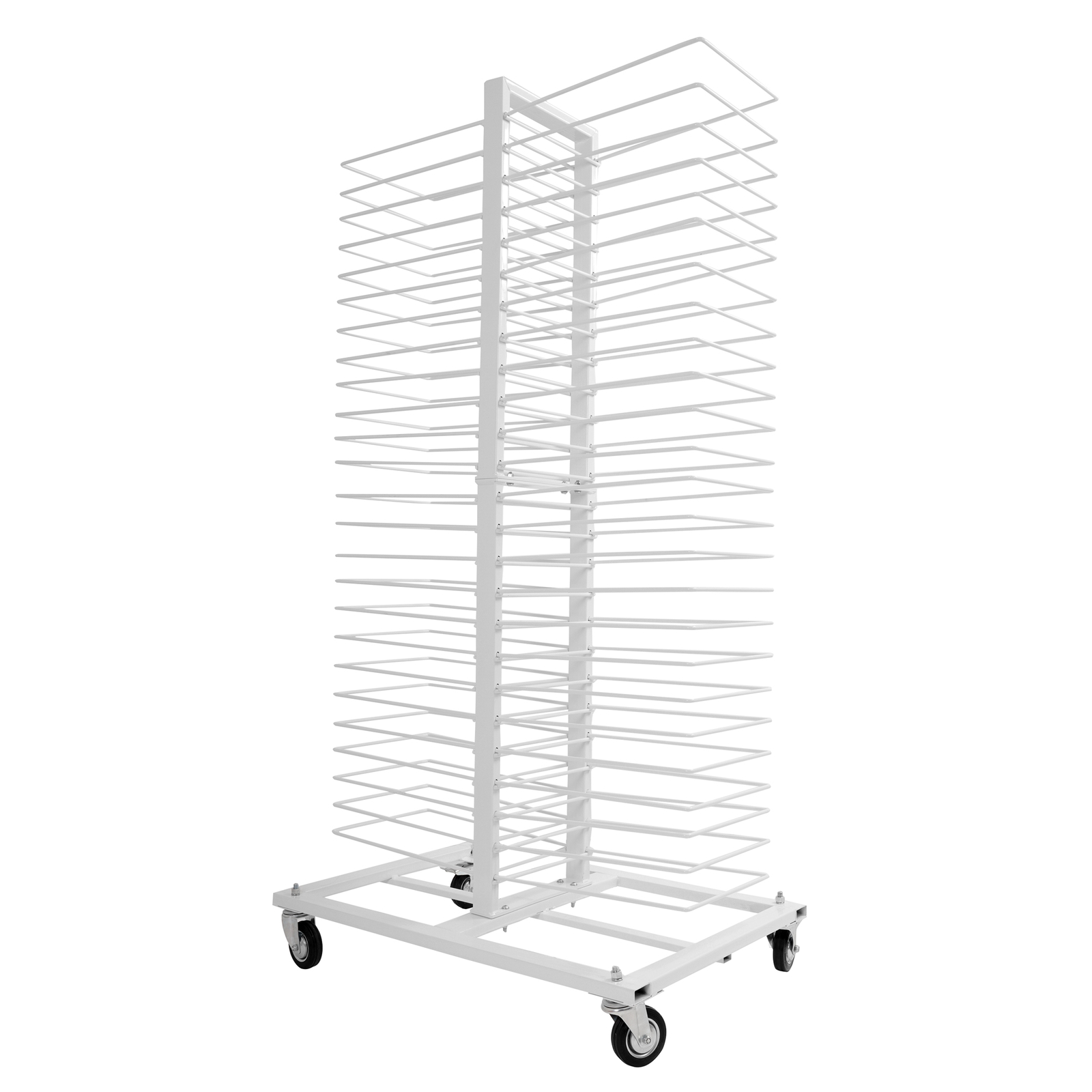 50 shelves 4 Casters Art Drying Rack Drying Stand For Doors/Shelves/Paint Shops