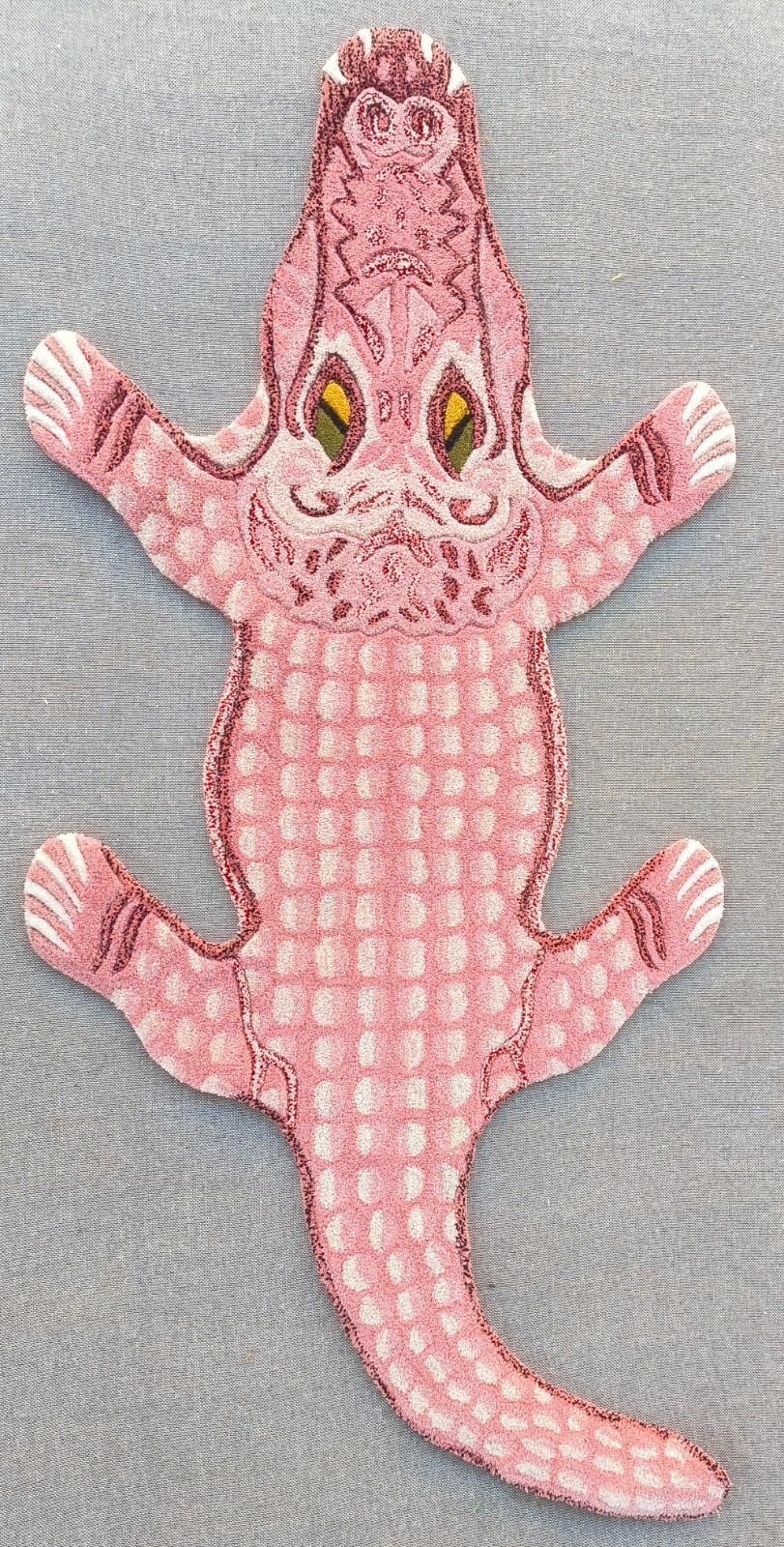 Crocodile Rugs 2x4 Feet Handmade 100% Woolen Hand Tufted For Home Decoration