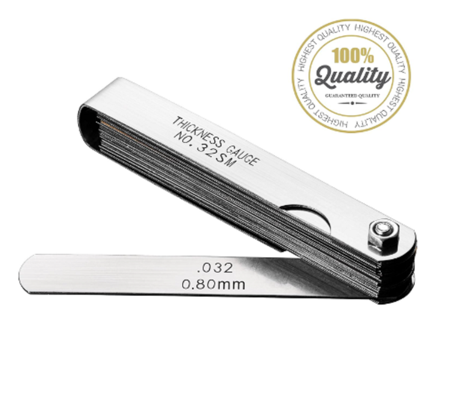 Feeler Gauge Set Stainless Steel Valve Lash Adjustment Tool Imperial/Metric 4