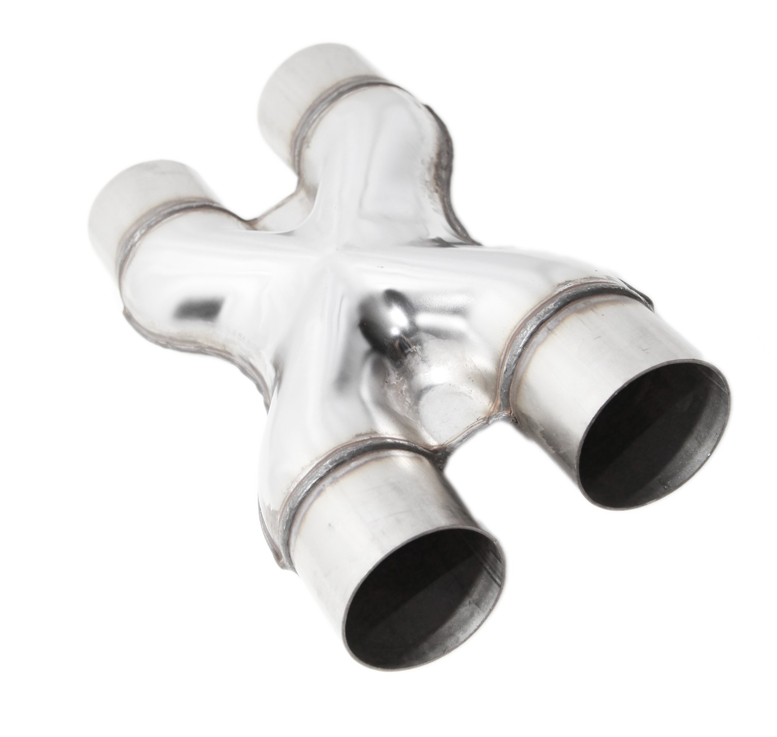 8PC 2.5"SS DIY Custom 45/90/180 Degree+47"Straight Pipe+ Crossover X- Pipe Kit