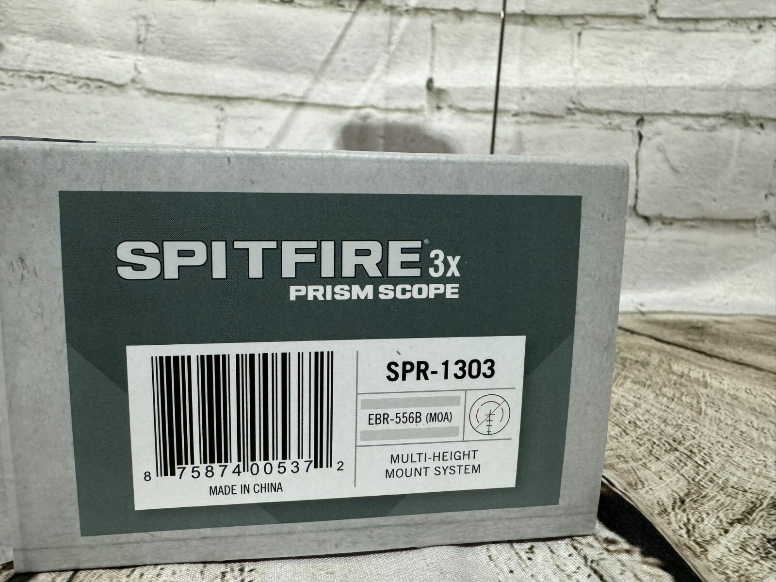 Vortex Spitfire 3X Prism Scope SPR-1303 Red/Green EBR-556B MOA Reticle Brand New