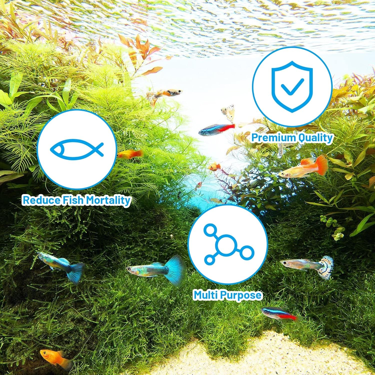 8 Pack Replacement Filter Sponges Compatible with Kulife Aquarium Filters, 2...