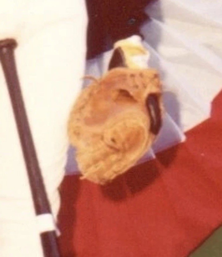 Game Used Auto Tony Peña 1982 Wilson Catchers Mitt Pittsburgh Pirates Photomatch