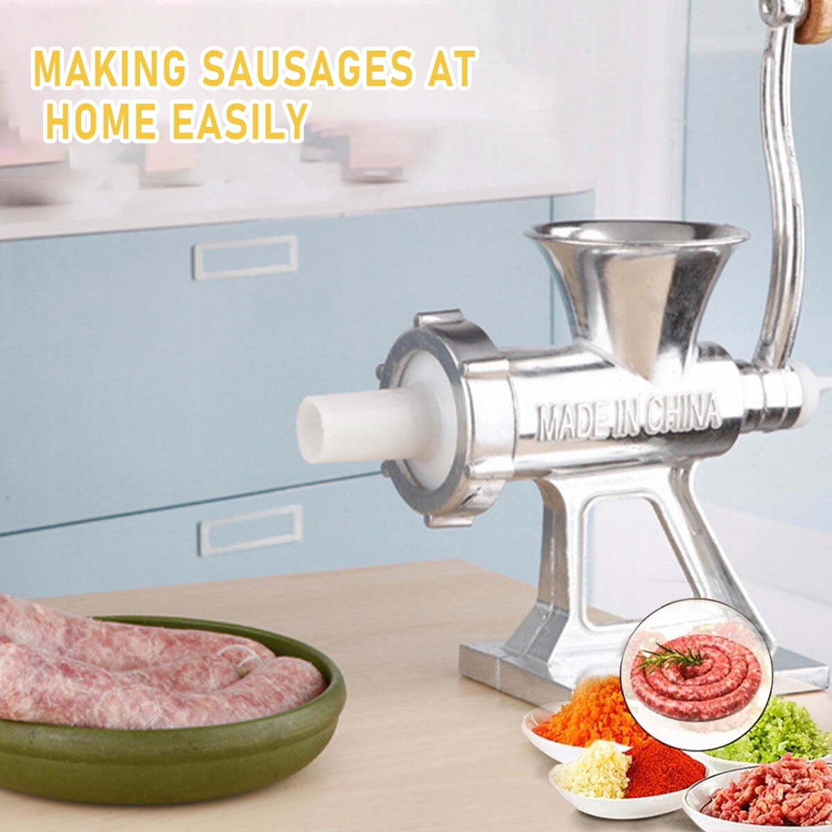 Heavy Duty Meat Grinder Mincer Stuffer Manual Sausage Filler Sauce Maker Machine