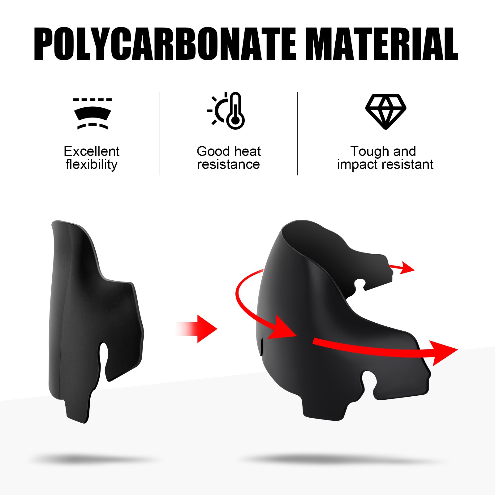 4.5" 7" 9" Wave Windshield Windscreen For Harley Touring Street Glide 2014-2024