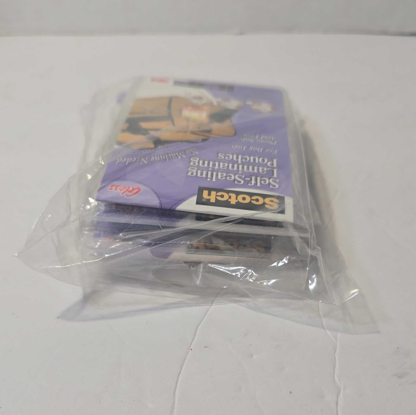 Scotch Self Sealing Laminating 6 packs of 2 luggage Pouches Bag Tags Photo Safe