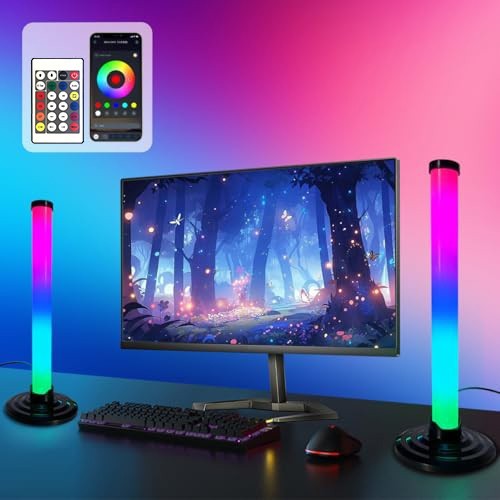 LED Ambient Lamp,Music Sync RGB Light,Color Changing TV Backlight with App & Rem