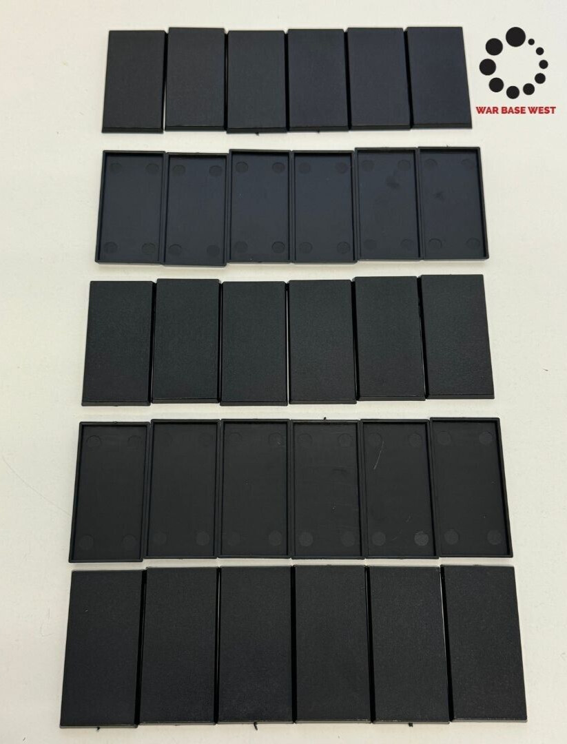 Lot Of 30 30mm X 60mm Rectangular Calvary Bases Used For Warhammer Fantasy