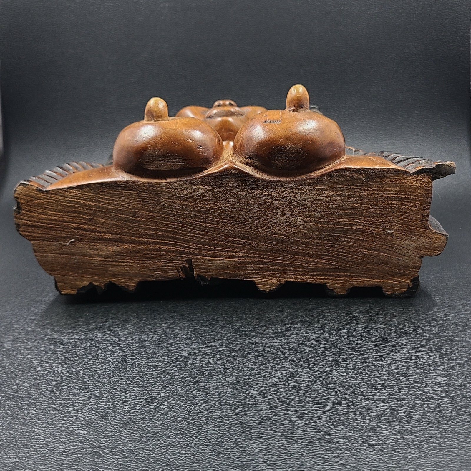 Solid Wood Hand Carved Wood Female Bust Statue Extremely Detailed