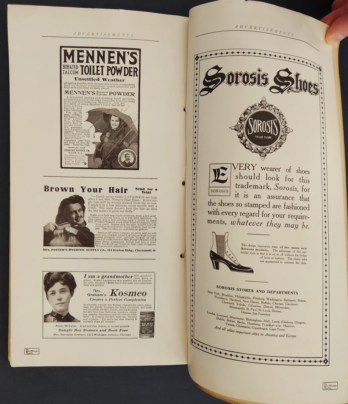 1907 APRIL antique BURR MCINTOSH MONTHLY MAGAZINE the EASTER ISSUE tiffany ad