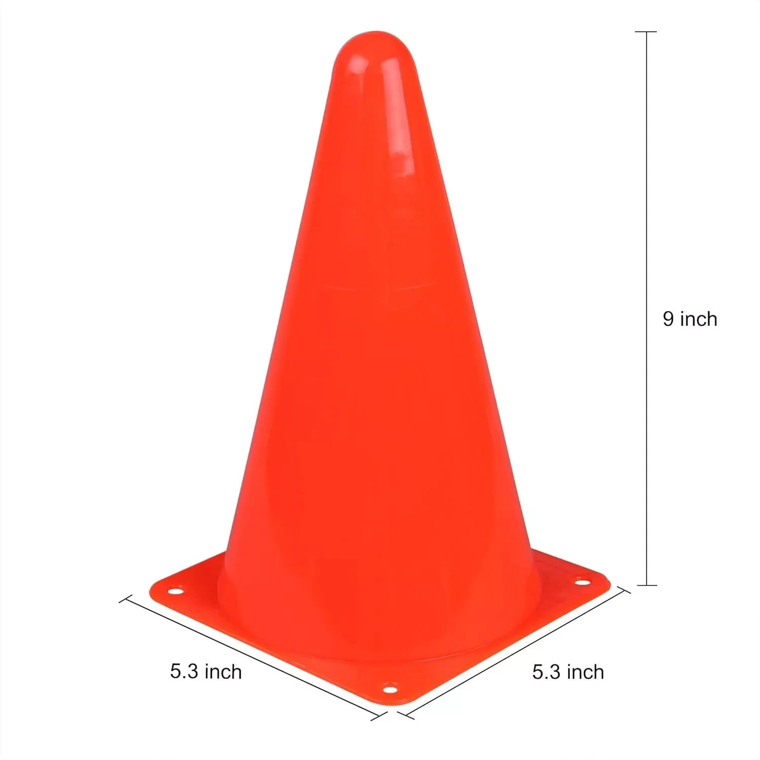 CARTMAN Plastic Training Cones 12 Pack 9"