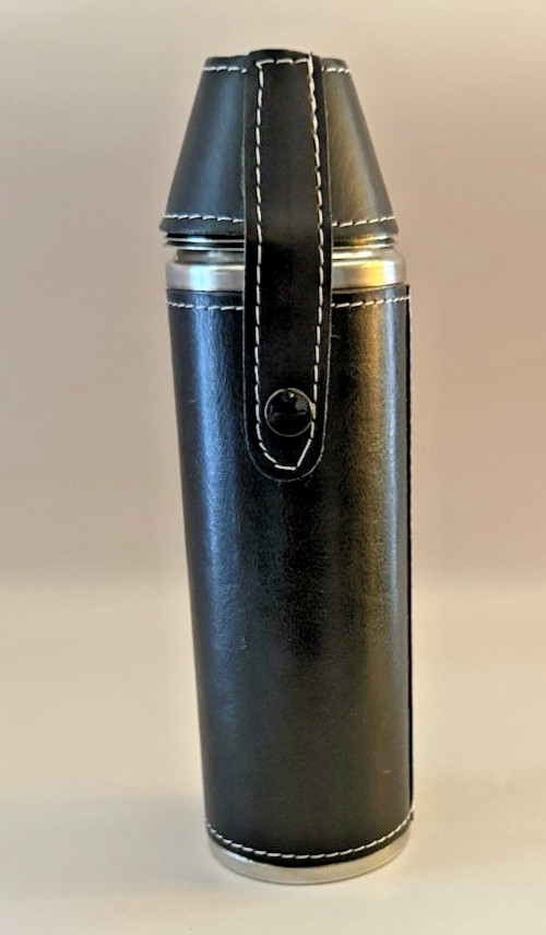 10 oz Flask Gift Set with 2 Shot Glasses & Funnel Stainless Steel Golf Flask