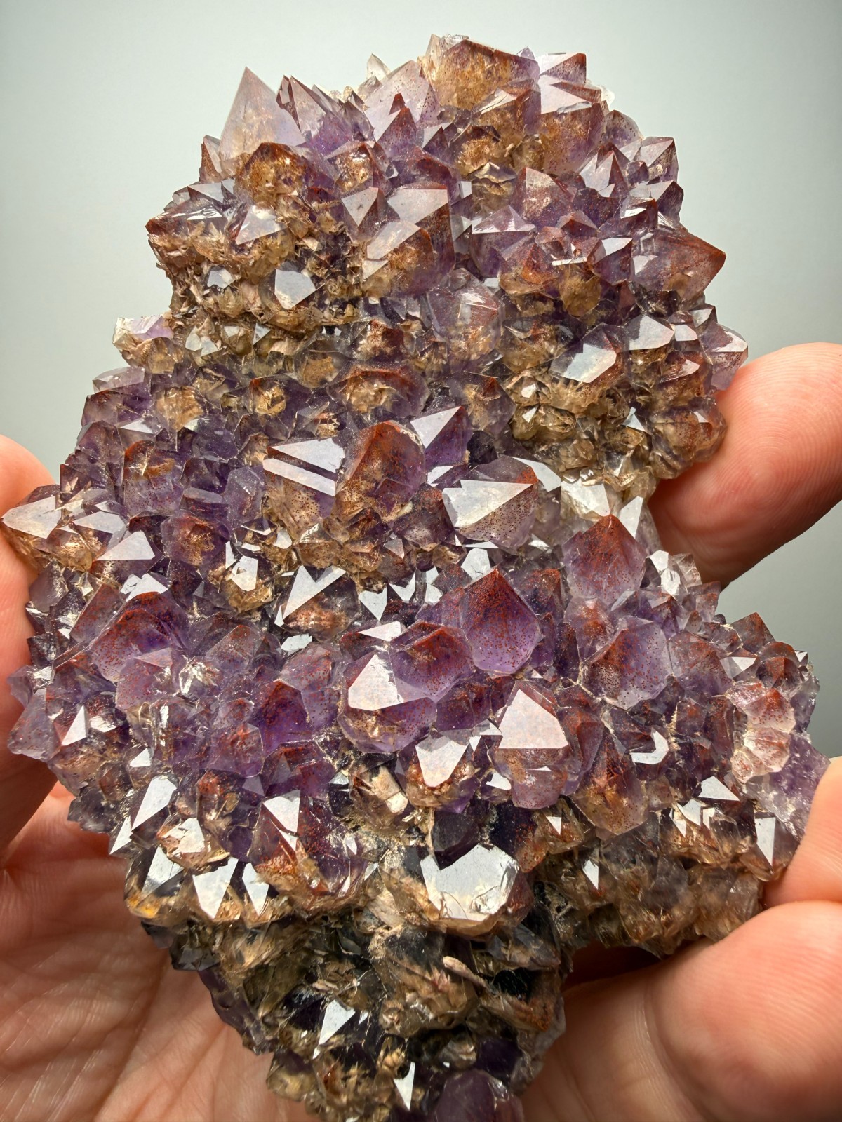 COLLECTORS!! Hematite included Amethyst plate - Blue Point Mine- Thunder Bay, CA
