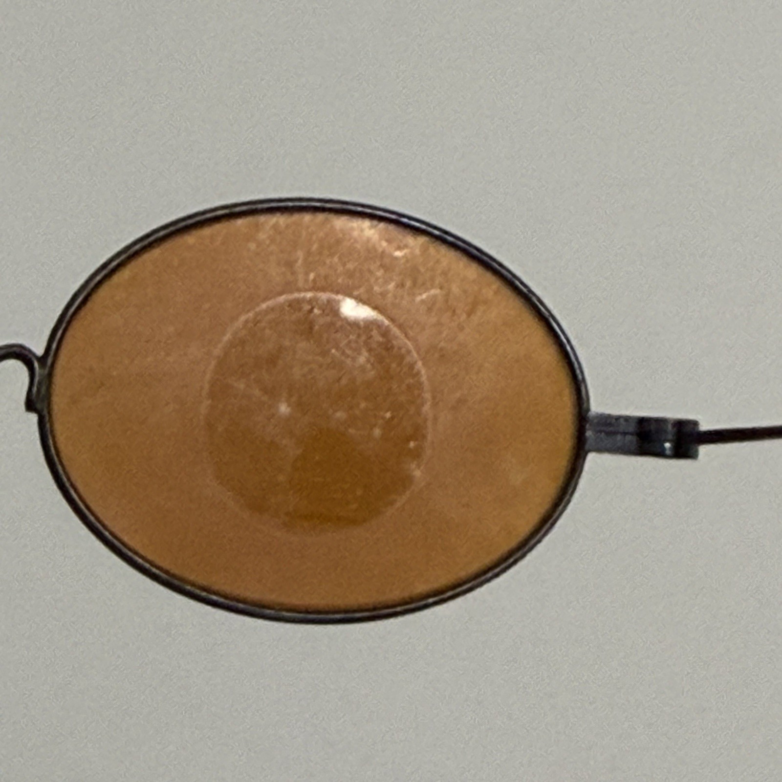 ORIGINAL PERIOD CIVIL WAR AMBER SHARPSHOOTER GLASSES WITH ORIGINAL CASE
