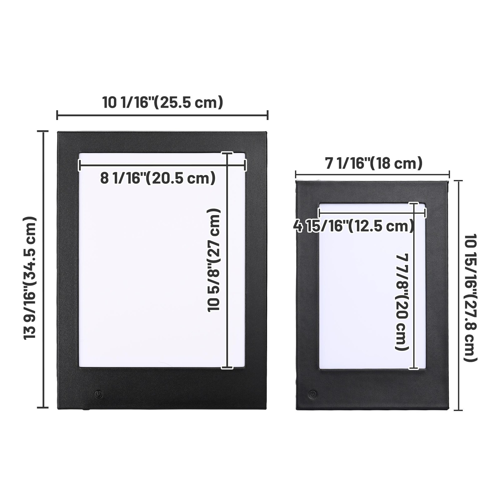 WeChef Set of 2 LED Backlit Menu Holder Cover Table Tent Fits A5 Size & 8"x11"